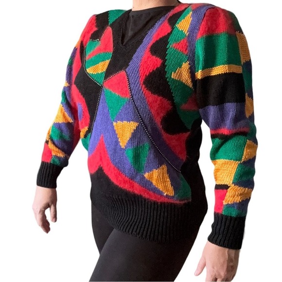 Vintage Wool blend Large Holiday sweater - Picture 3 of 15